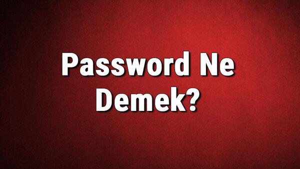 Password Ne Demek Password Kelimesinin Turkce Anlami Nedir Haberler