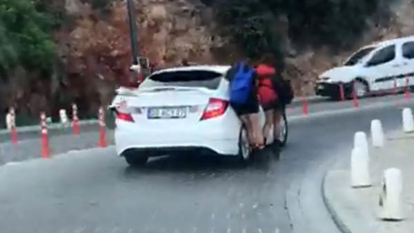 Patenli gençlerin tehlikeli yolculuğu kamerada  