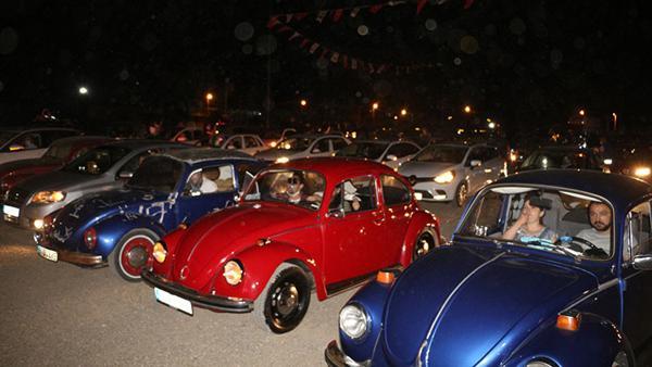 Tokat'ta arabalı açık hava sineması etkinliği Tokat'ta arabalı açık hava sineması etkinliği