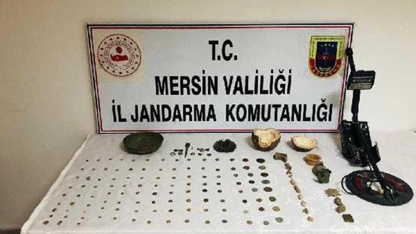 Mersin’de tarihi eser operasyonu Mersin’de tarihi eser operasyonu