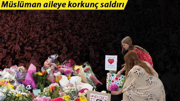 Kanada'daki saldırıda hayatını kaybeden aile için anma töreni