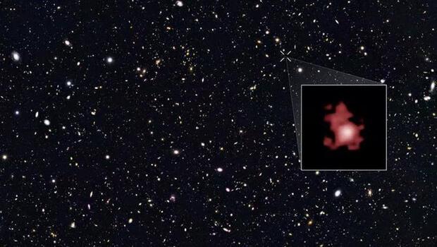 Uzayın derinliklerinden çekilen bu görüntü 13 milyar yıl öncesini gösteriyor