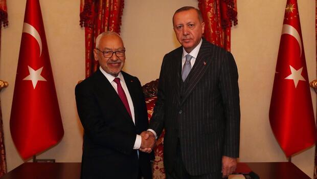 Son dakika haberi: Cumhurbaşkanı Erdoğan, Gannuşi'yi kabul etti