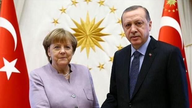Son dakika haberi: Cumhurbaşkanı Erdoğan, Angela Merkel ile görüştü