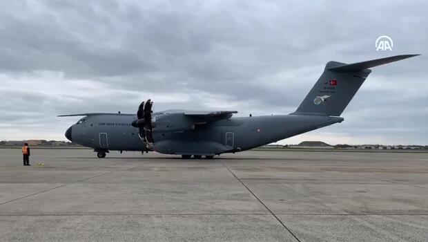 Türkiye'nin tıbbi yardım malzemesi taşıyan askeri kargo uçağı ABD'ye ulaştı