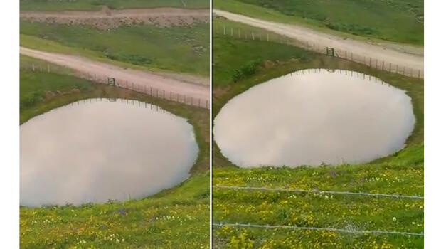 Bakan Kurum görüntüleri paylaştı! Dipsiz Göl yeniden hayat buldu