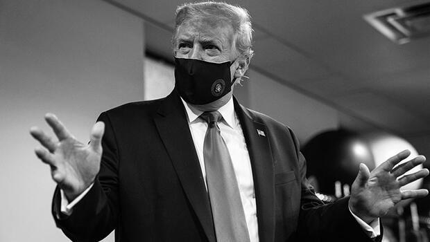 Trump ilk kez maskeli fotoğrafını paylaştı! 'Favori başkanınızım'
