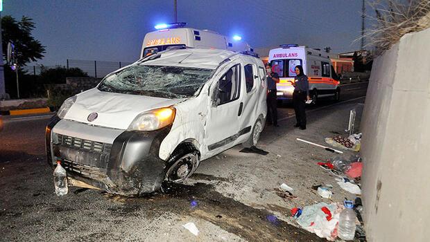 Manisa'da aşırı hız kazası! 2'si çocuk 5 kişi yaralı