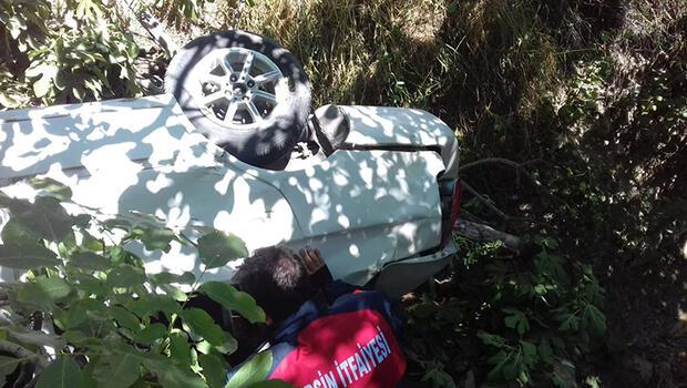 Mersin'de dereye uçan otomobildeki 5 kuzen yaralandı
