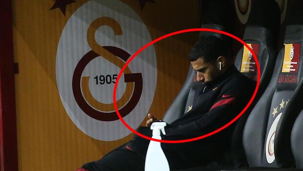 Son dakika haberi | Galatasaray'da Belhanda'nın dikkat çeken görüntüsü! Mutsuz ve tek başına...