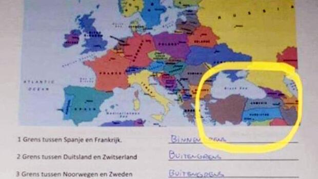 Hollanda'da skandal Türkiye haritası! 'Rüyanızda görürsünüz!'