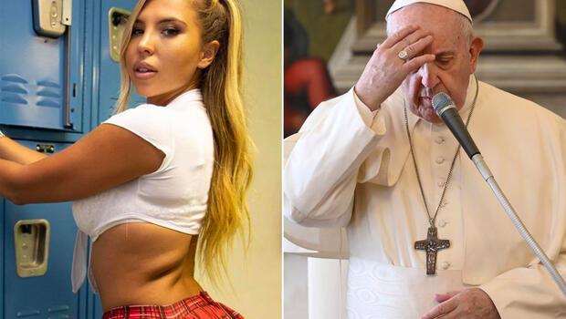 Papa seksi modele 'like' atınca ortalık karıştı