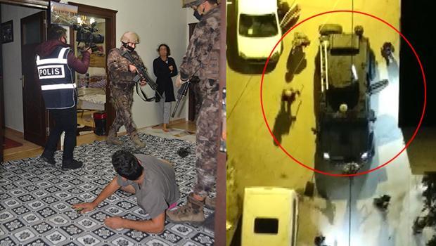 Adana’da ‘torbacı’ operasyonu dronla görüntülendi