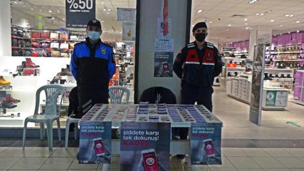 Silivri'de jandarma ve polis ekipleri kadın destek uygulamasını tanıttı