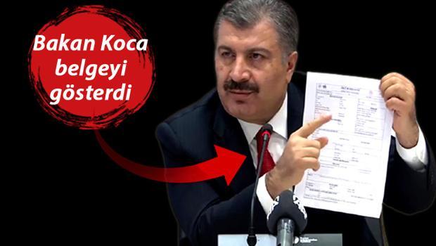Son Dakika... İmamoğlu'nun iddiası... Bakan Koca belgeyi gösterdi, satır satır anlatıp yanıt verdi