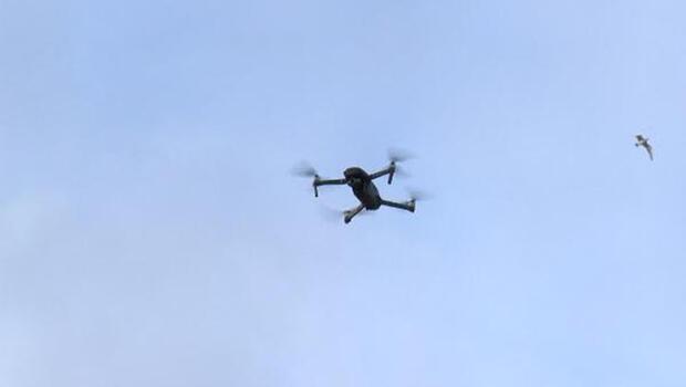 Fatih'te drone destekli trafik denetimi