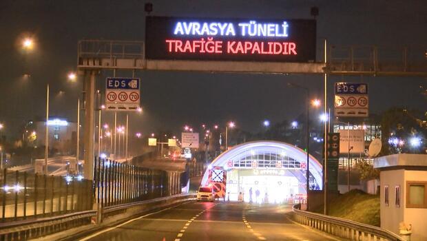 Avrasya Tüneli acil durum tatbikatı için her iki yönde trafiğe kapatıldı