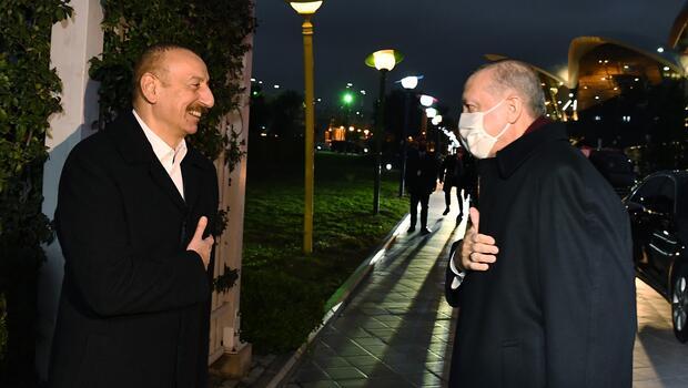 Cumhurbaşkanı Erdoğan, Azerbaycan'dan ayrıldı 