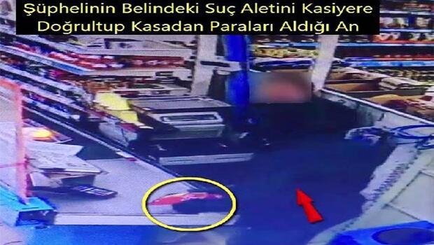 Gaziantep'te market kasasını soyan şüpheli yakalandı