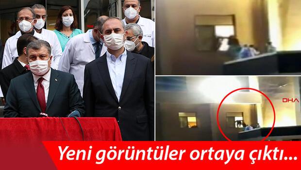 Son dakika haberler: Yeni görüntüler ortaya çıktı... Sağlık Bakanı Koca hastane yangınının sebebini açıkladı