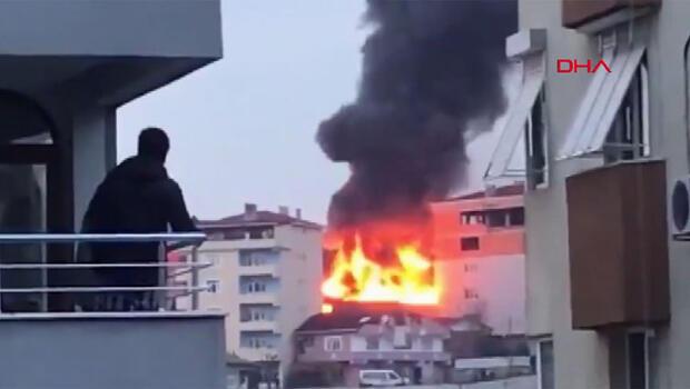 Son dakika haberler... İstanbul Sarıyer'de binada yangın!