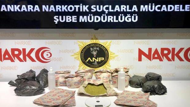 Ankara'da kese kağıdında uyuşturucu ticaretine 2 gözaltı  