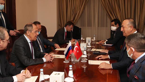 Bakan Çavuşoğlu, Rus mevkidaşı Lavrov ile görüştü 