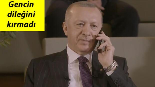 Cumhurbaşkanı Erdoğan gençlerle söyleşisinde telefon açıp talimat verdi