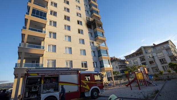 Bina sakinleri dumandan etkilendi