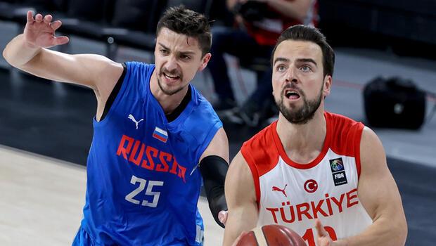 A Milli Basketbol Takımı, hazırlık maçında Rusya'ya mağlup oldu