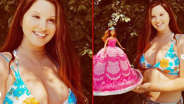 36 yaşına Barbie pastayla girdi