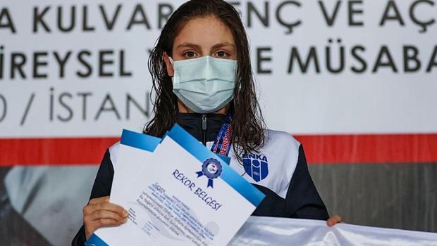 Milli yüzücü Merve Tuncel, Avrupa Gençler Şampiyonası'nda rekor kırdı