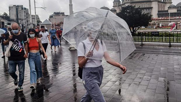 İstanbul'da kısa süreli sağanak etkili oldu!