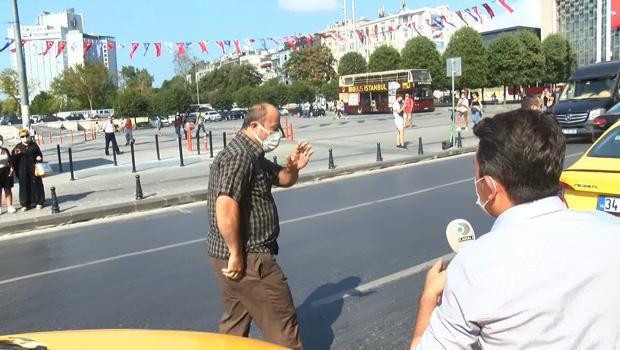 Taksim’de kısa mesafe almayan ve müşteri seçen taksicilere ceza kesildi