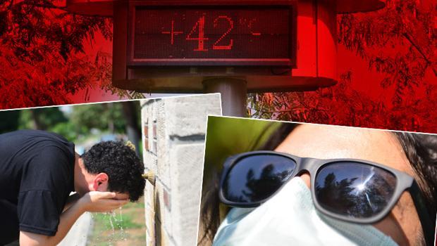 Kentte sıcaklar bunalttı! Hissedilen sıcaklık 41 dereceyi aştı...
