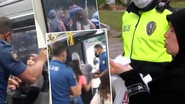 "Maske karşıtı" kadın yine ortalığı karıştırdı