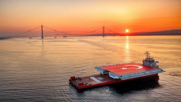 Son dakika haberi: 1915 Çanakkale Köprüsü'ne son tabliye bloğu sevkiyatı yapıldı