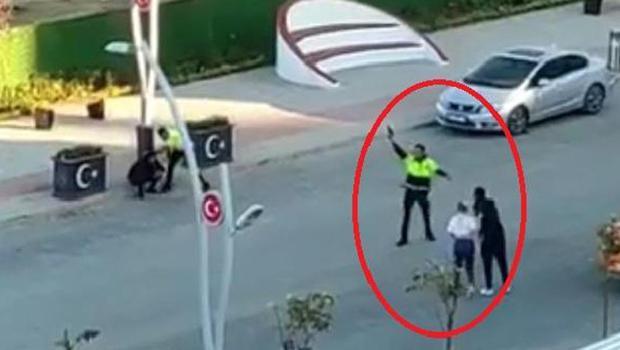 Kırıkkale'de silahlı kavga kamerada! Polis kavgayı havaya ateş açarak durdurmaya çalıştı