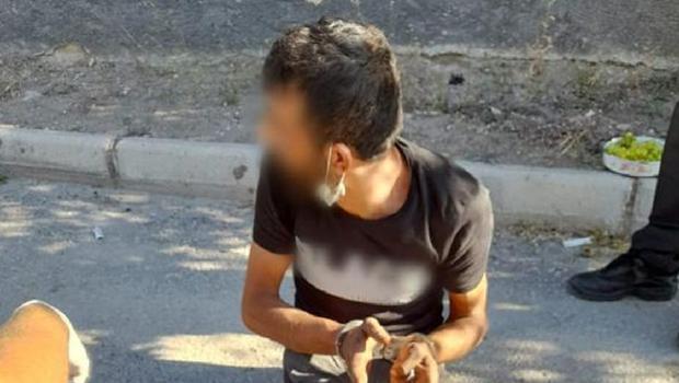 Polis bıçakla saldıran hırsızlık şüphelisini bacağından vurdu