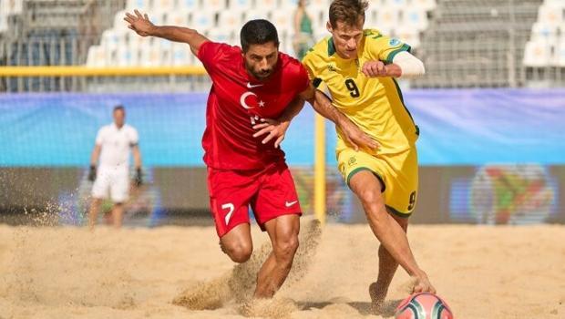 Plaj Futbolu Milli Takımı, Litvanya'ya 3-0 mağlup oldu