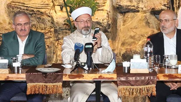 Erdoğan telefonla hitap etti, Diyanet'e destek mesajı verdi