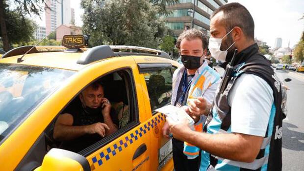 Mecidiyeköy'de kurallara uymayan taksicilere ceza