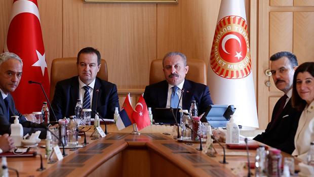 Meclis Başkanı Şentop, Sırp mevkidaşıyla görüştü