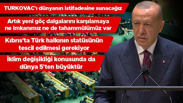 Son dakika haberi: Cumhurbaşkanı Erdoğan BM Genel Kurulu'nda dünyaya sesleniyor