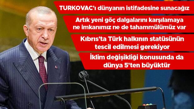 Son dakika haberi: Cumhurbaşkanı Erdoğan'dan BM Genel Kurulu'nda önemli mesajlar