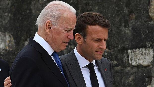 ABD Başkanı Biden ile Fransa Cumhurbaşkanı Macron arasında buzları eriten görüşme