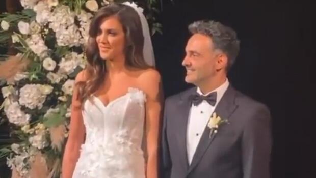 Arda Türkmen ve Melodi Elbirliler evlendi! İşte nikahtan ilk görüntüler