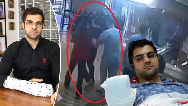Doktoru, güvenlik görevlilerinin gözü önünde bıçaklamış! Dehşet anları kamerada