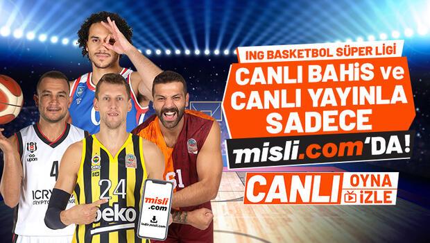 Basketbol Süper Ligi canlı yayınlarla SADECE Misli.com'da! Hem canlı izle, hem de canlı iddaa oyna...