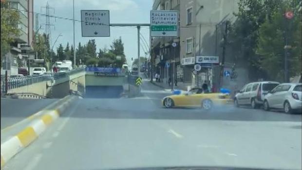 İstanbul'da düğün konvoyunda drift yapan sürücüye 8 bin lira ceza